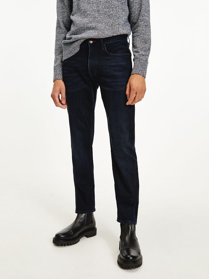 Jean Tommy Hilfiger Denton straight fit dark wash Homme Bleu | FR_M31361