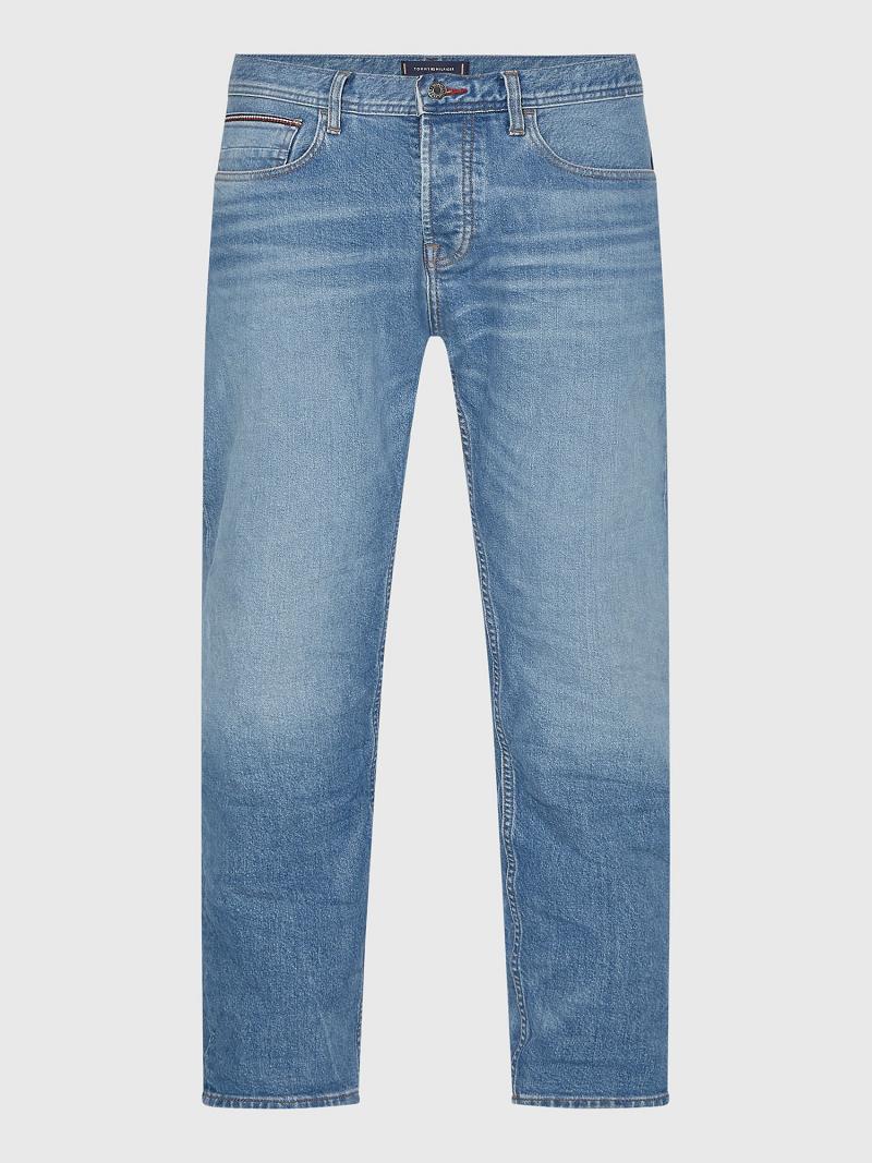 Jean Tommy Hilfiger Denton straight fit organic cotton Homme Bleu | FR_M31362