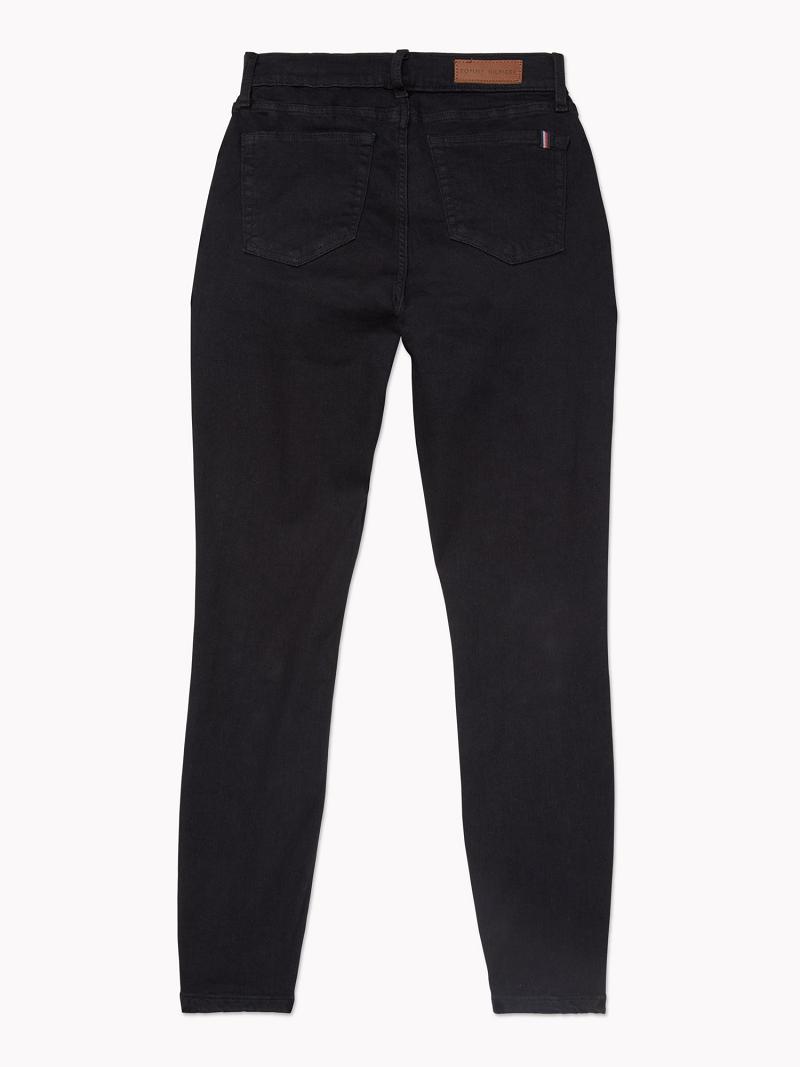 Jean Tommy Hilfiger Essential Skinny Fit Black Wash Femme Noir | FR_W21194