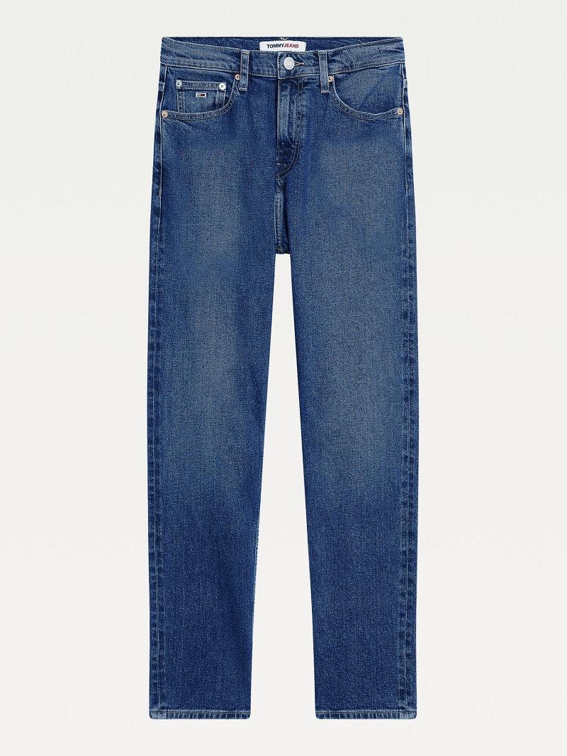 Jean Tommy Hilfiger High Rise Tapered Mom Fit Femme Bleu Marine | FR_W21201