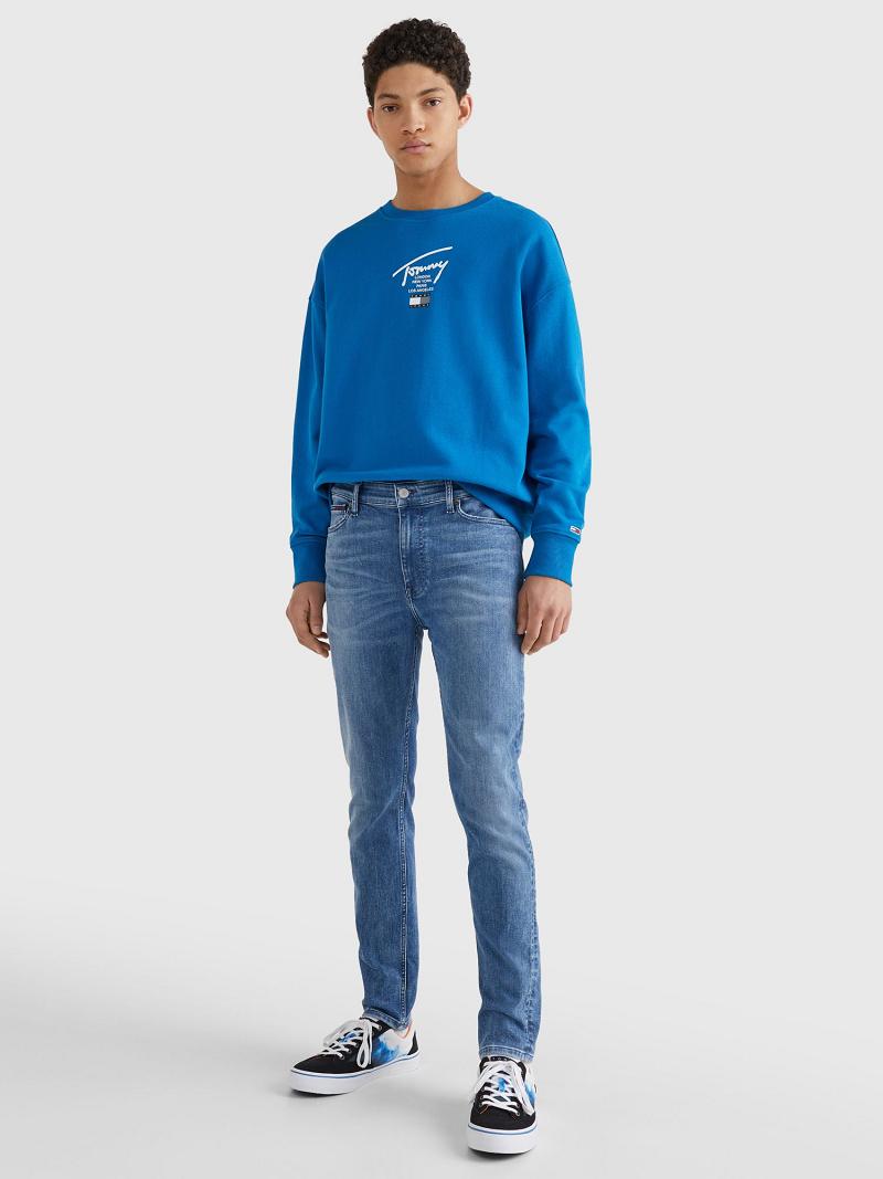 Jean Tommy Hilfiger Low rise skinny fit Homme Bleu | FR_M31369