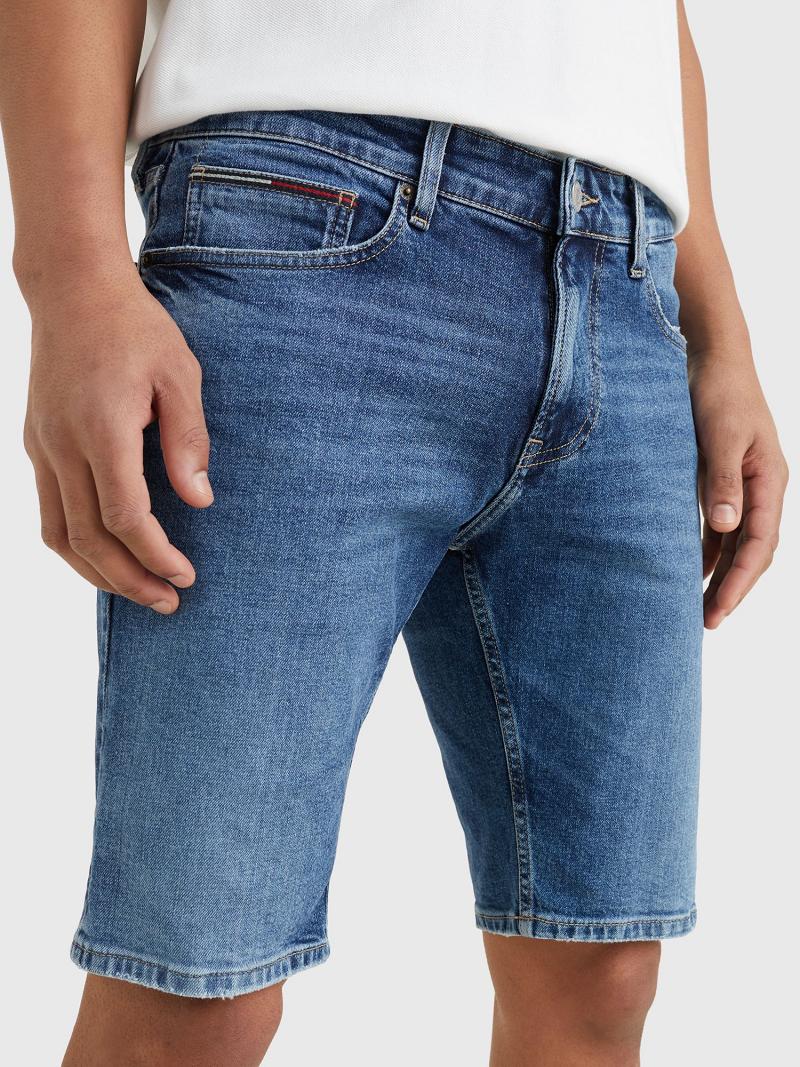 Jean Tommy Hilfiger Medium wash mid rise slim fit Homme Bleu | FR_M31371