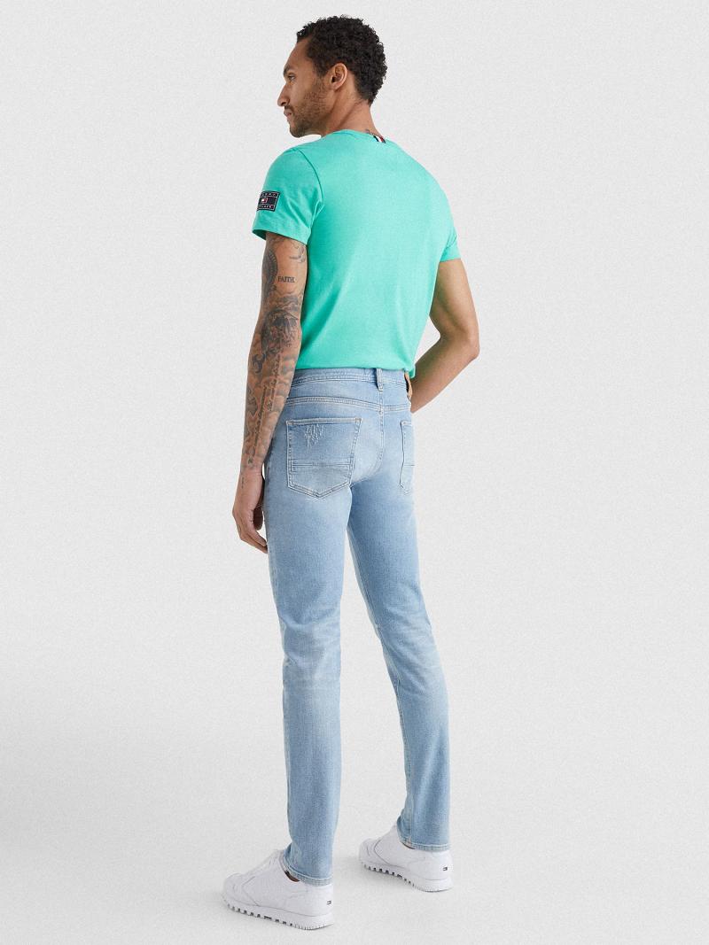 Jean Tommy Hilfiger Slim fit faded wash Homme Bleu | FR_M31379