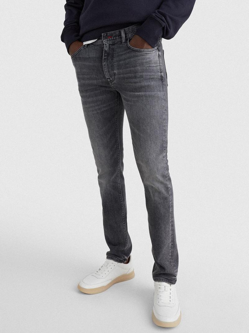 Jean Tommy Hilfiger Slim fit faded wash Homme Grise Foncé | FR_M31380