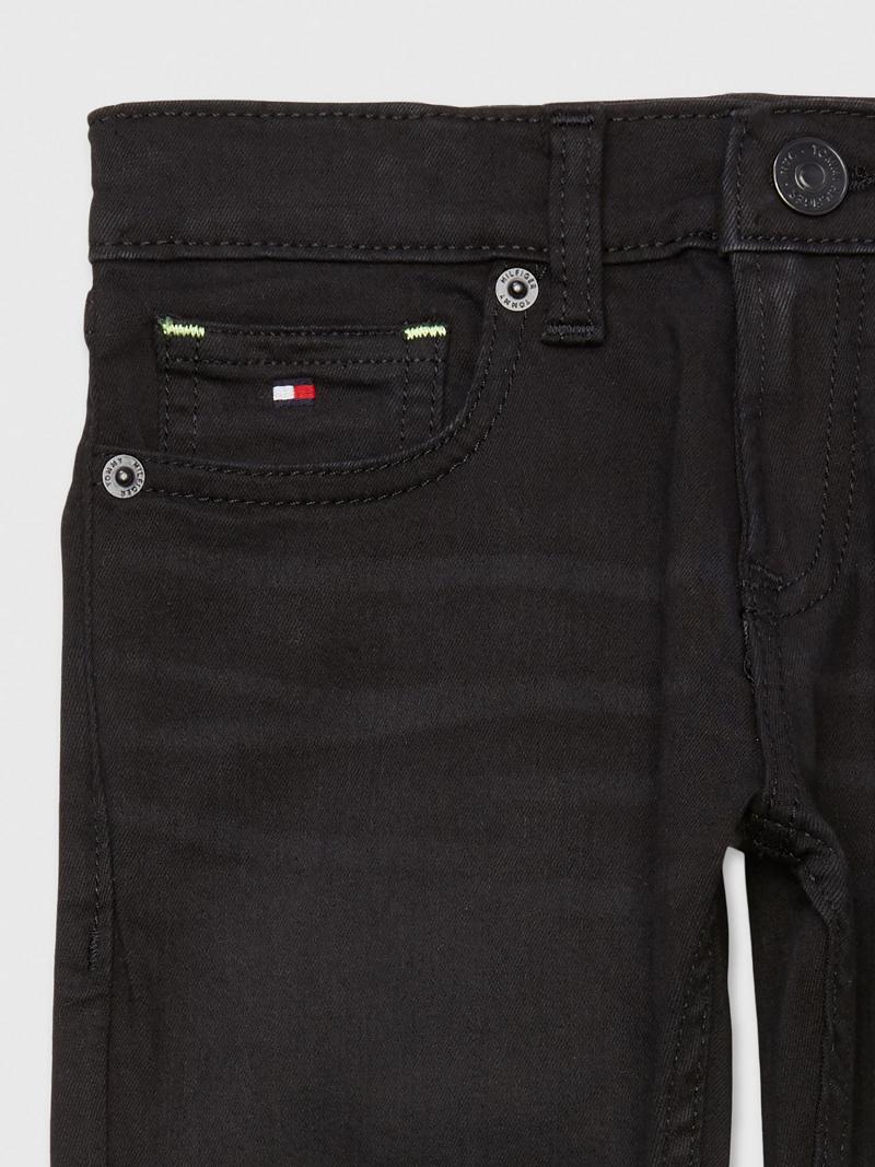 Jean Tommy Hilfiger Straight Enfant Noir | FR_B2051