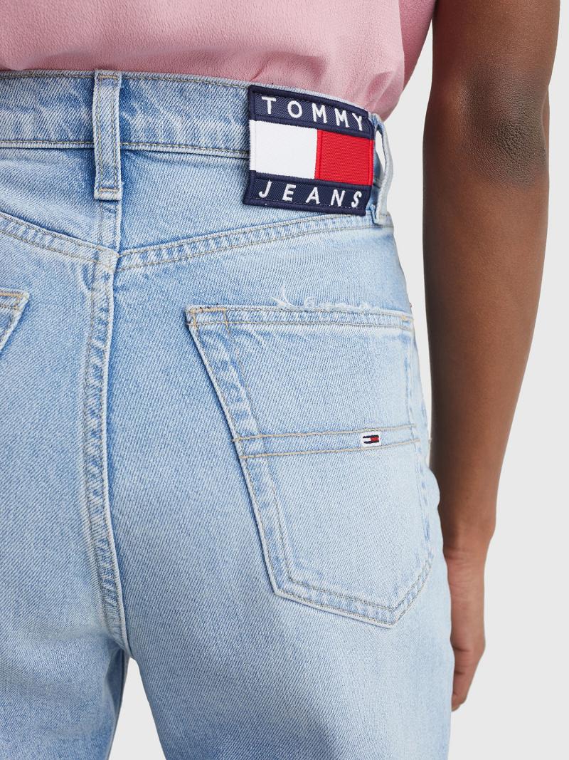 Jean Tommy Hilfiger Ultra High Rise Straight Fit Femme Bleu | FR_W21211