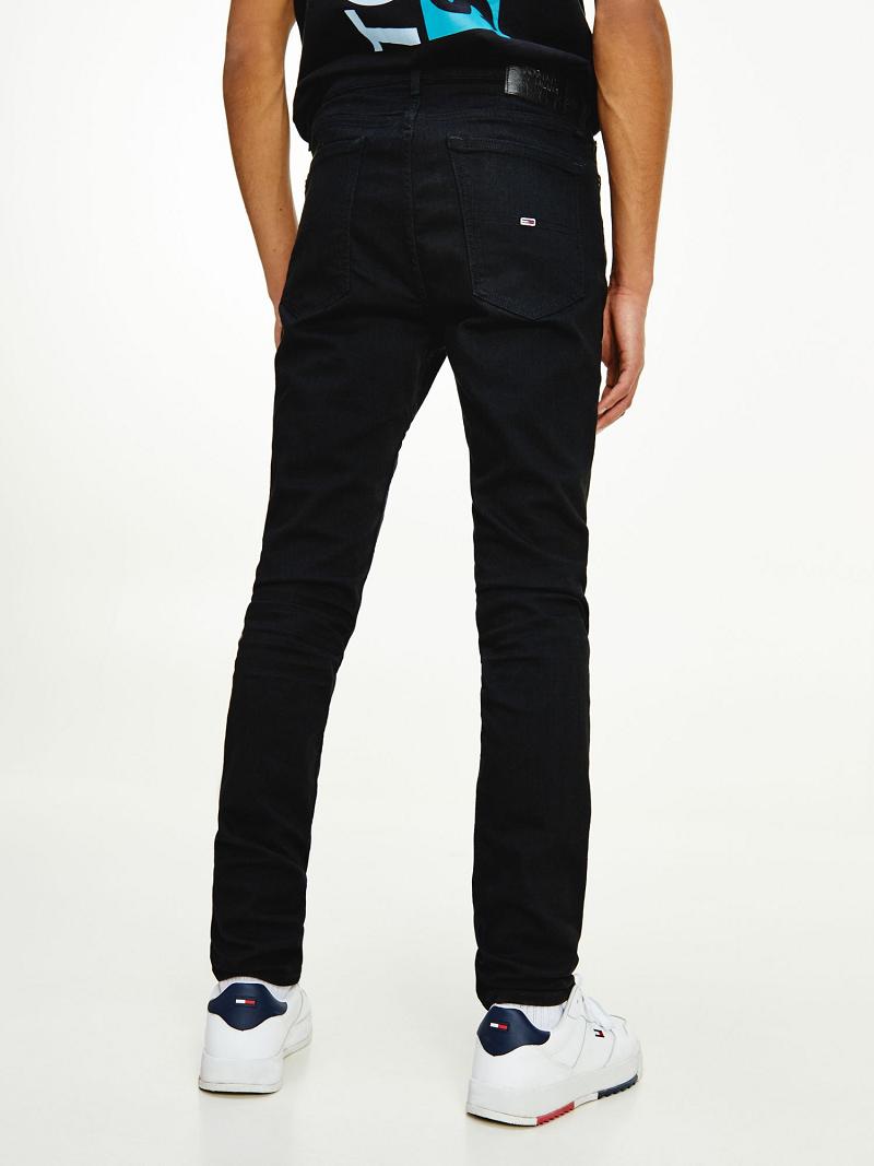 Jean Tommy Hilfiger wash skinny fit Homme Noir | FR_M31391