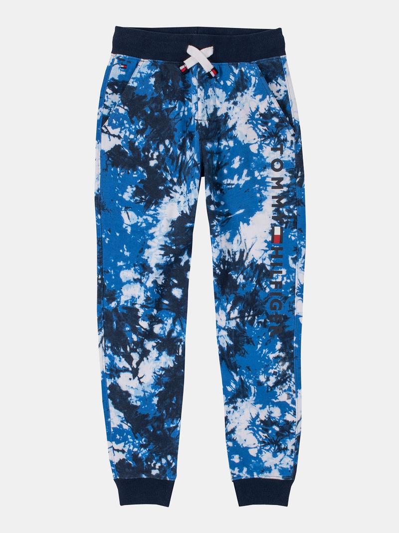 Jogging Tommy Hilfiger Big Tie-Dye Enfant Bleu | FR_B2119