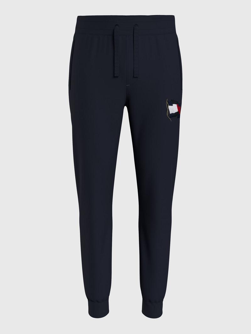 Jogging Tommy Hilfiger Big and tall wavy flag Homme Bleu Marine | FR_M31141