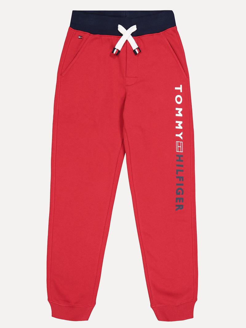 Jogging Tommy Hilfiger Little Logo Enfant Rouge Noir | FR_B2123