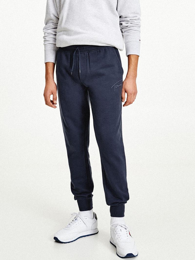 Jogging Tommy Hilfiger Recycled signature Homme Bleu Marine | FR_M31147