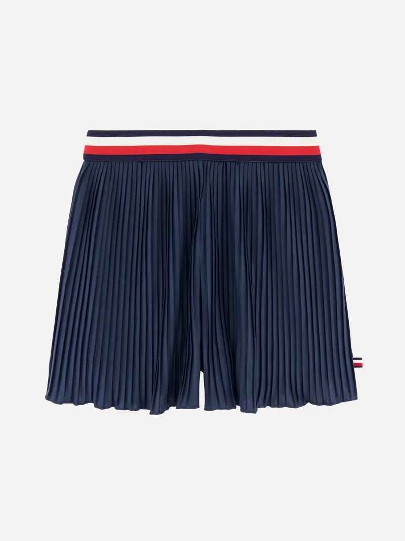 Jupe Courte Tommy Hilfiger Little Pleated Skort Enfant Bleu Marine | FR_G1177