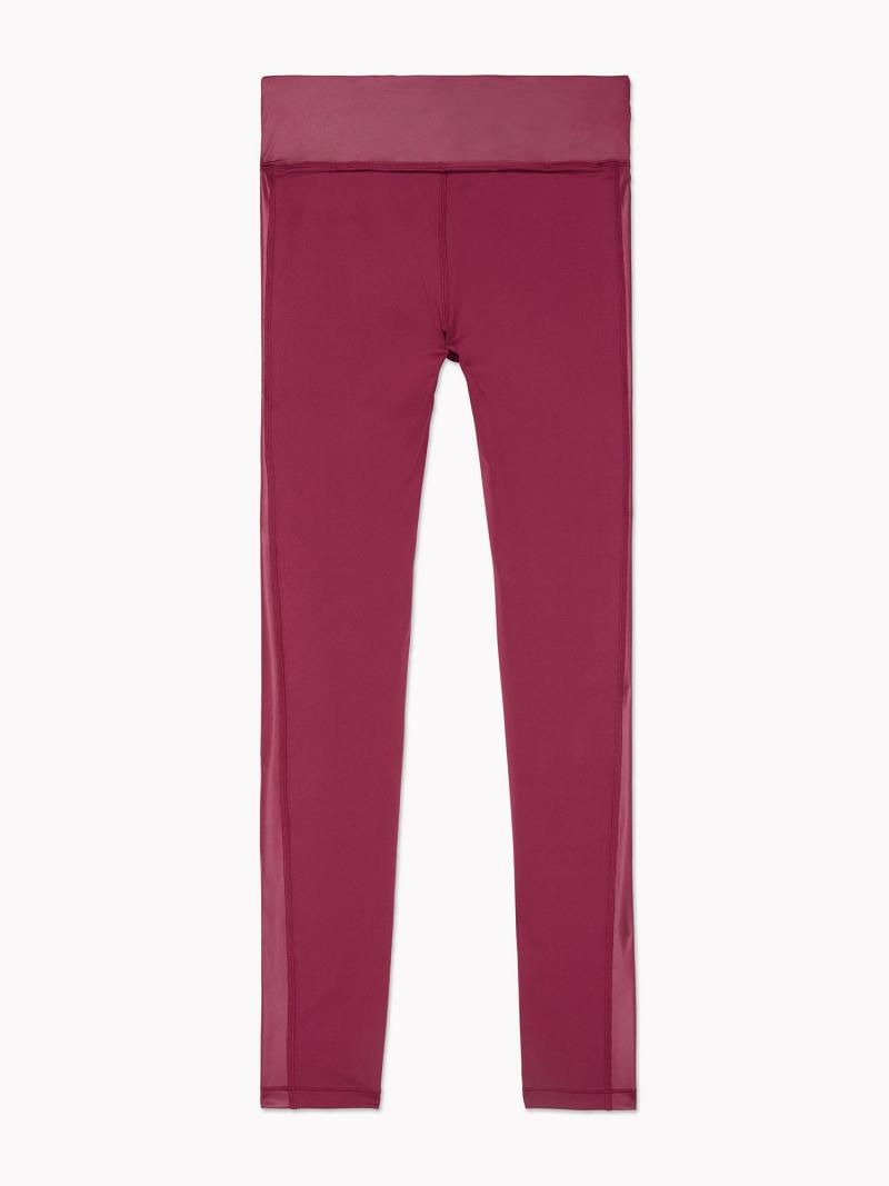 Leggings Tommy Hilfiger Essential Matte And Shine Femme Rouge | FR_W21222