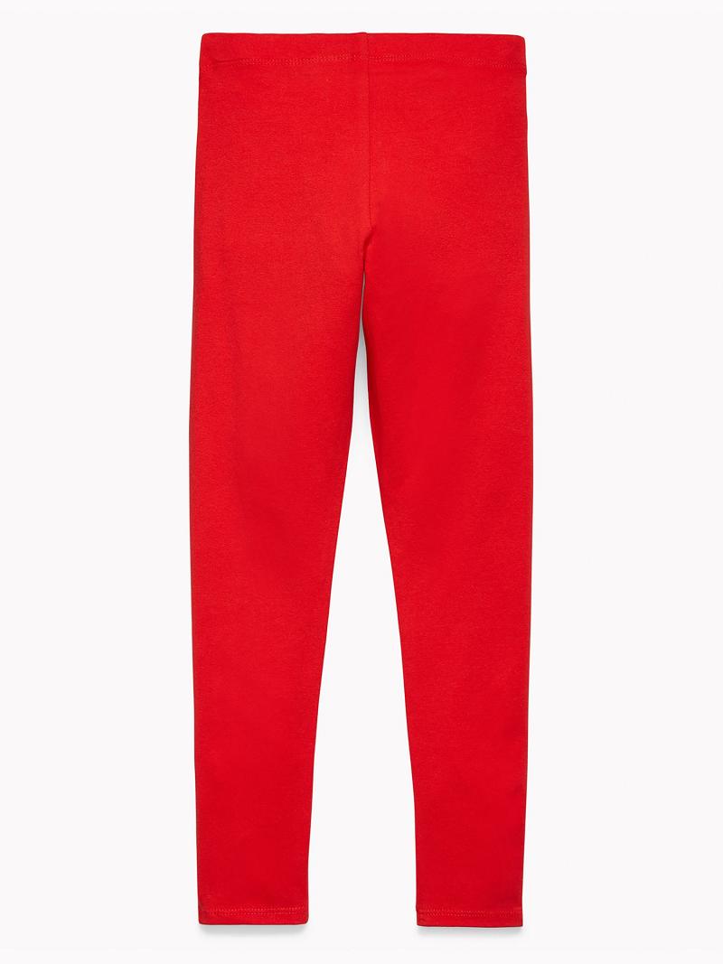 Leggings Tommy Hilfiger Solid Enfant Rouge | FR_G1144