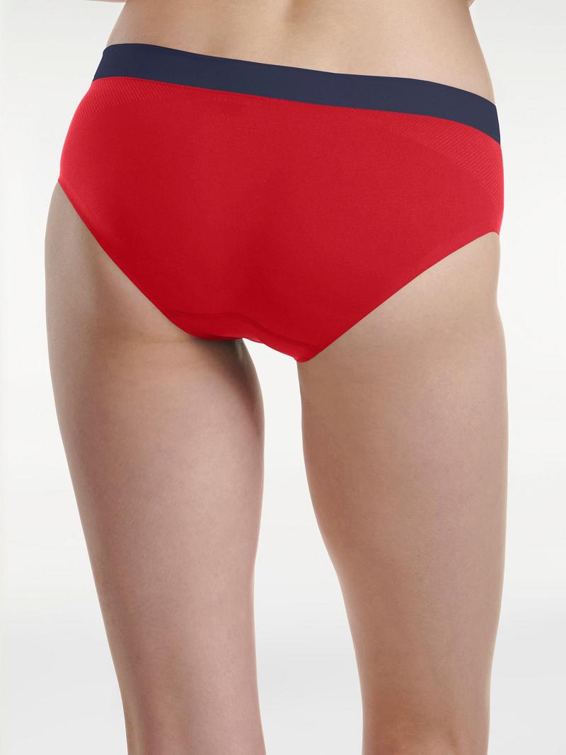 Lingerie Tommy Hilfiger Tommy Logo Hipster Brief Femme Rouge | FR_W21563