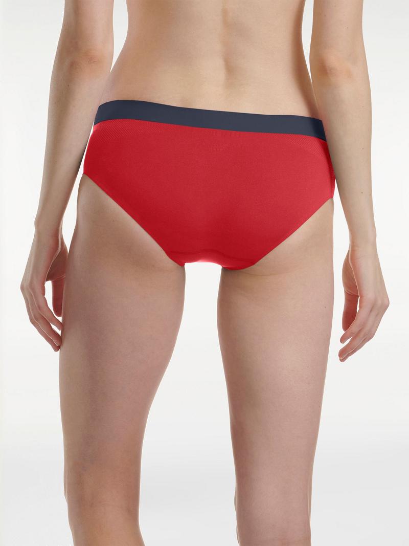 Lingerie Tommy Hilfiger Tommy Logo Hipster Brief Femme Rouge | FR_W21563