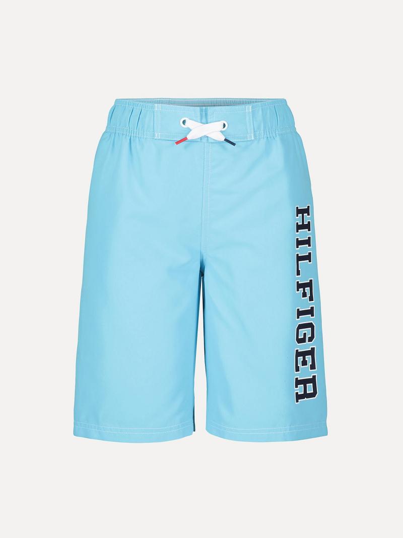 Maillots De Bain Tommy Hilfiger Big Hilfiger Trunk Enfant Bleu | FR_B2145