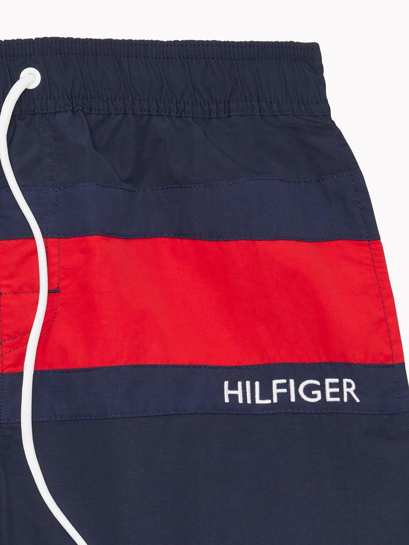 Maillots De Bain Tommy Hilfiger Essential flag swim trunk Homme Bleu Marine | FR_M31095