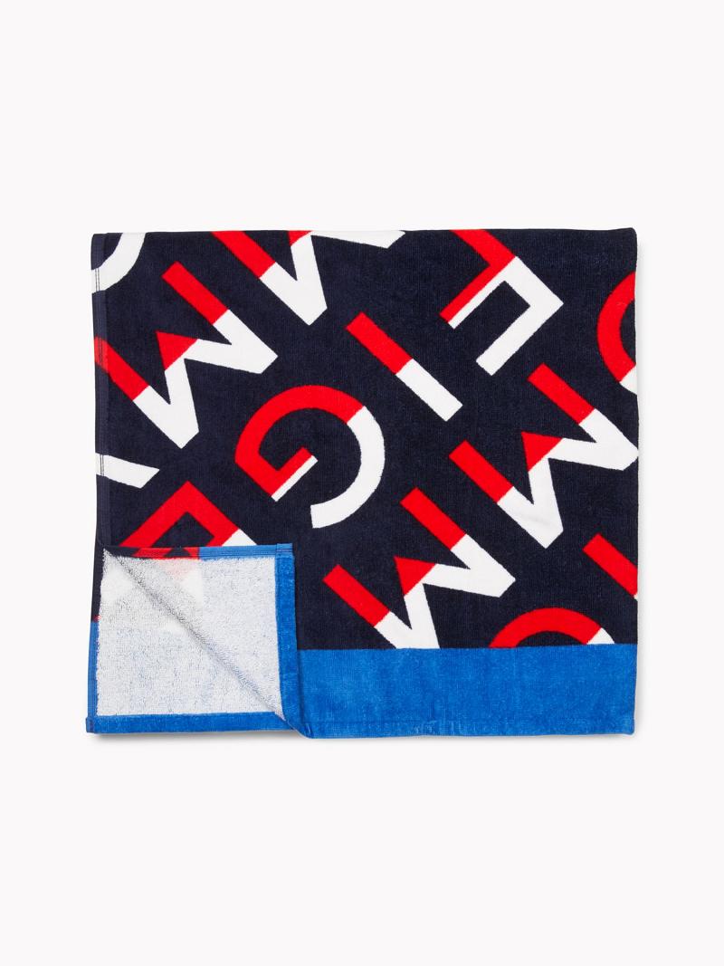 Maillots De Bain Tommy Hilfiger Hilfiger Diagonal Beach Towel Homme Multicolore | FR_M31099