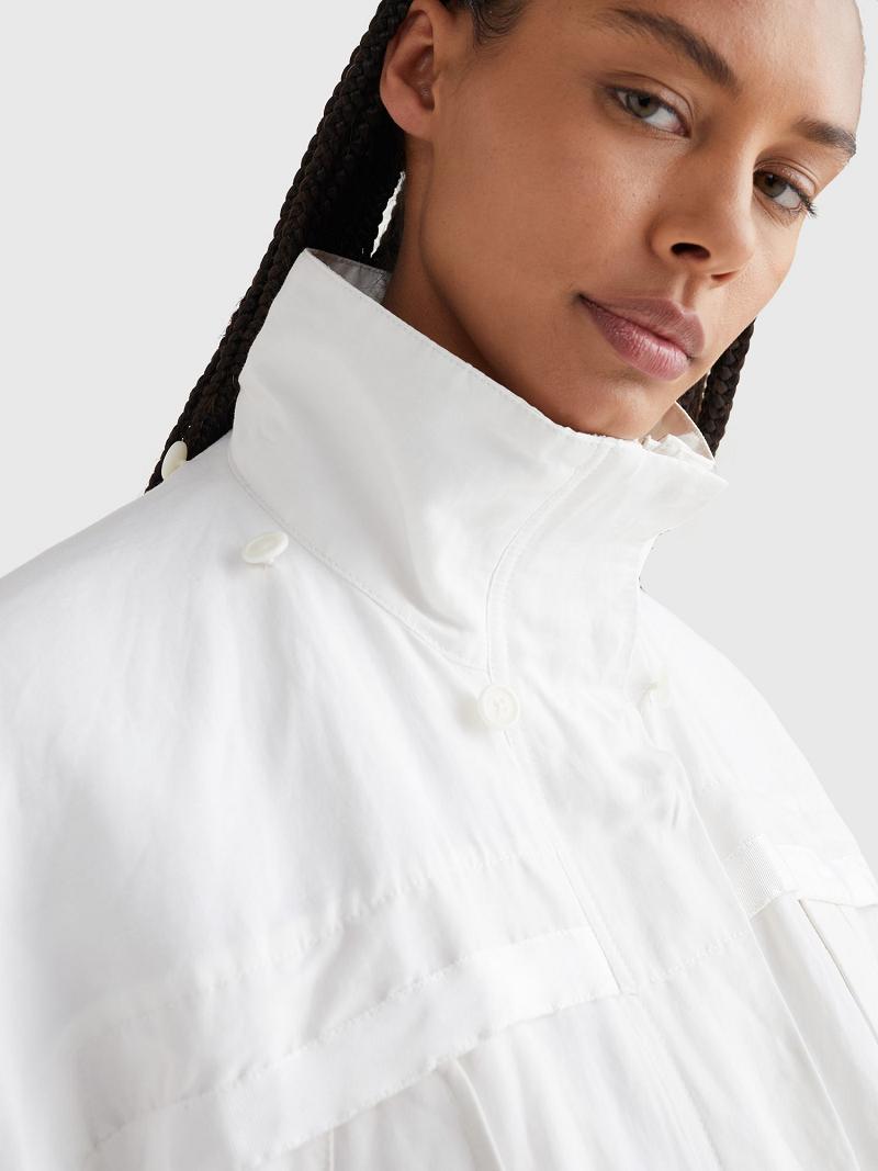 Manteaux Tommy Hilfiger Icon Sailing Parka Femme Blanche | FR_W21033