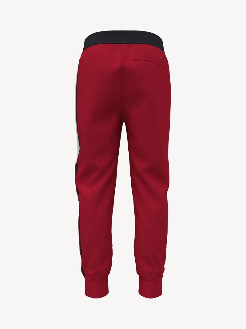 Pantalon Jogging Tommy Hilfiger Signature Enfant Rouge | FR_B2057