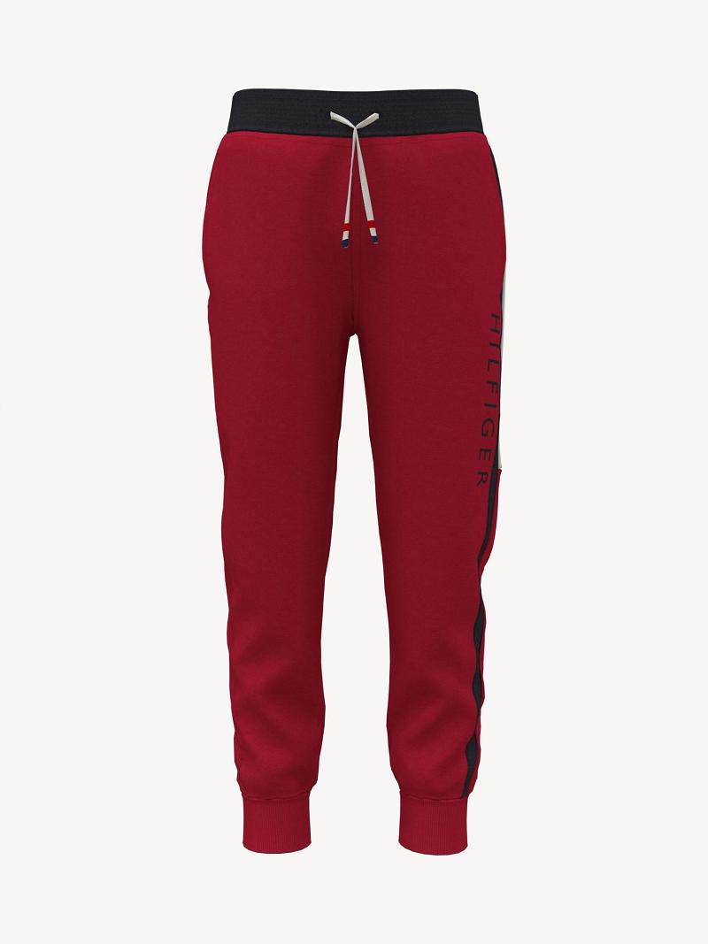 Pantalon Jogging Tommy Hilfiger Signature Enfant Rouge | FR_B2057