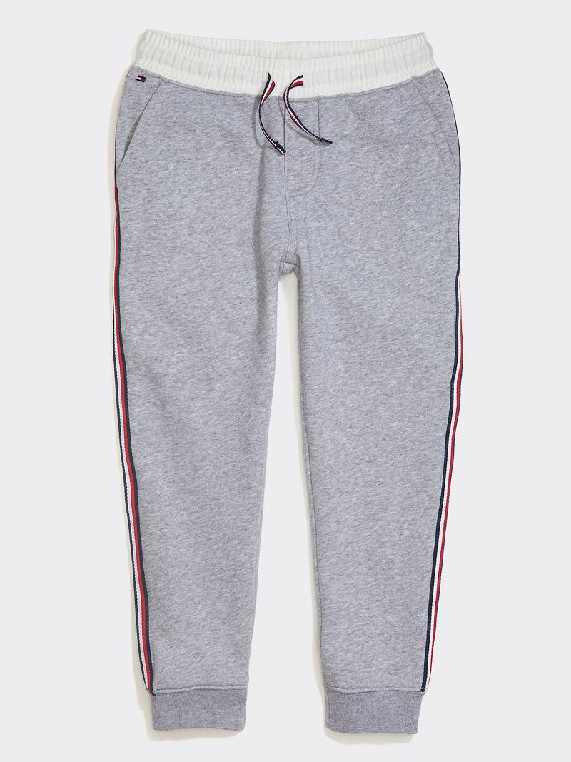 Pantalon Jogging Tommy Hilfiger Solid Enfant Grise | FR_B2058