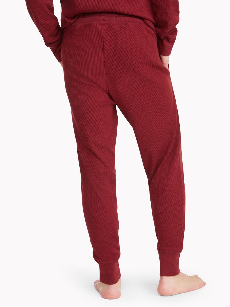 Pantalon Jogging Tommy Hilfiger Thermal drawstring Homme Rouge | FR_M31355