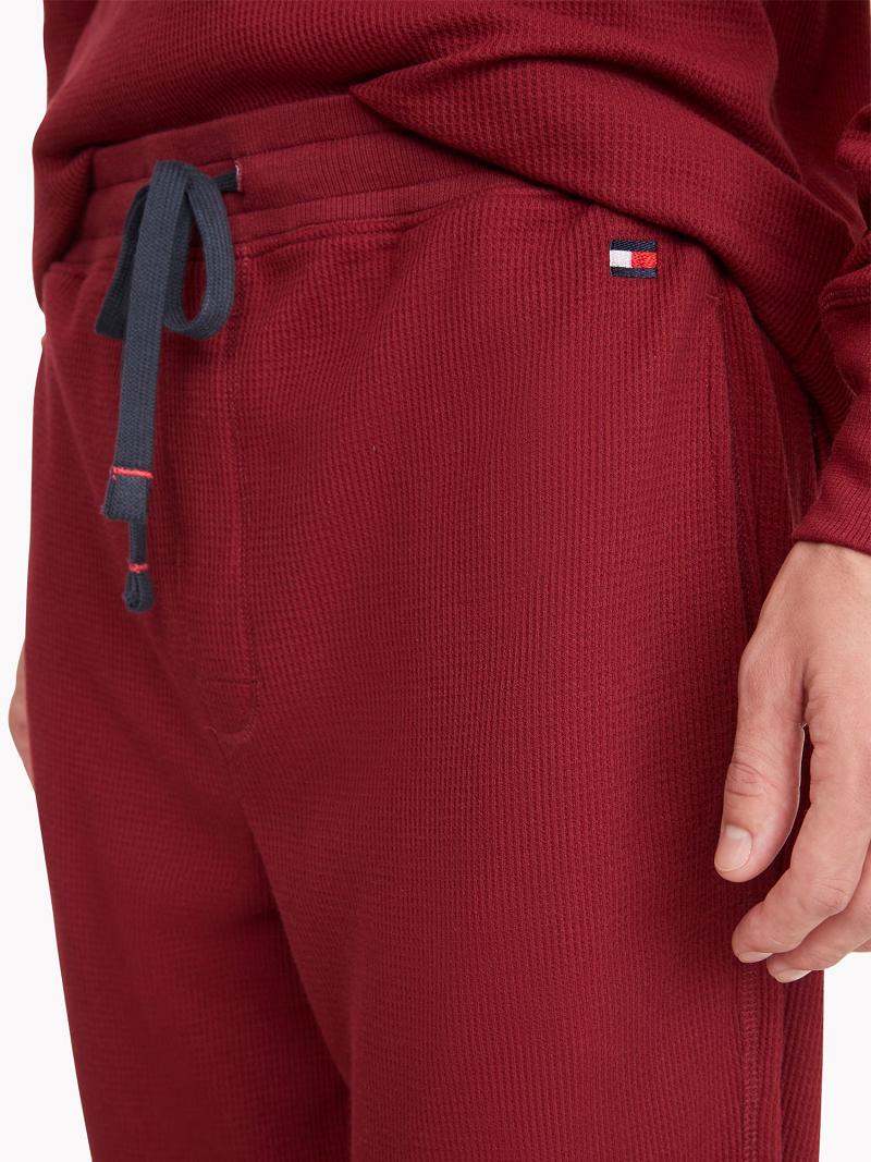 Pantalon Jogging Tommy Hilfiger Thermal drawstring Homme Rouge | FR_M31355