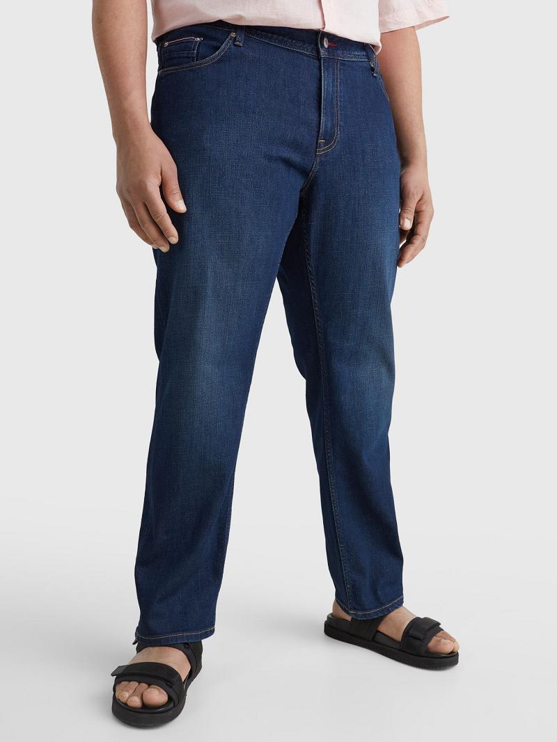 Pantalon Tommy Hilfiger Big and tall regular fit indigo wash Homme Bleu Marine | FR_M31315