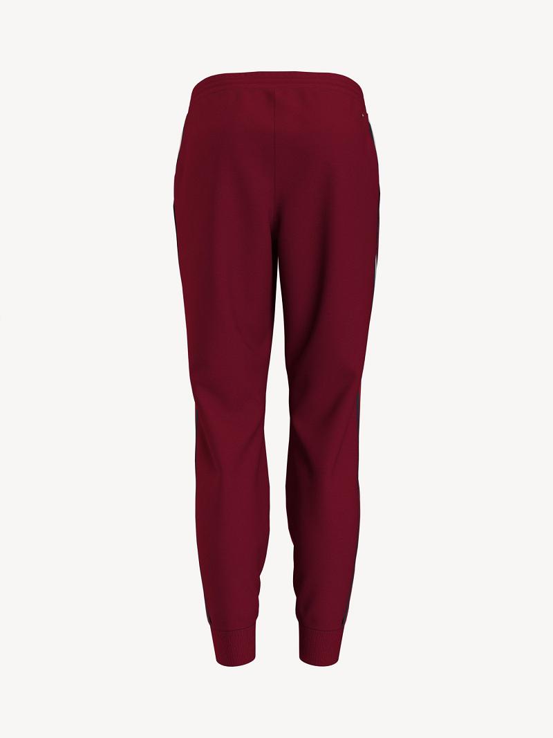 Pantalon Tommy Hilfiger Essential Side Flag Femme Rouge | FR_W21242