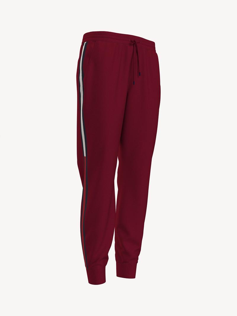 Pantalon Tommy Hilfiger Essential Side Flag Femme Rouge | FR_W21242