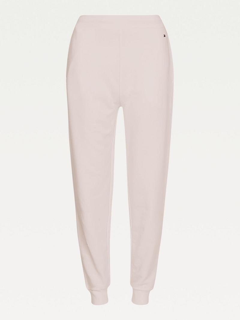 Pantalon Tommy Hilfiger Organic Coton Relaxed Fit Sweatpant Femme Beige | FR_W21247