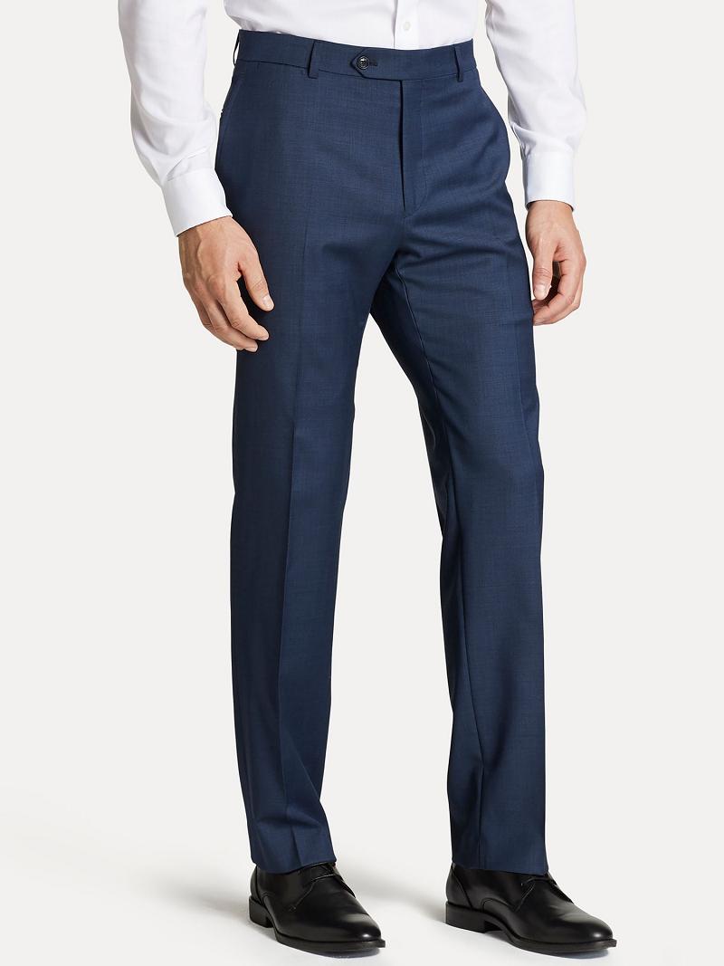 Pantalon Tommy Hilfiger Regular fit in sharkskin Homme Bleu | FR_M31327