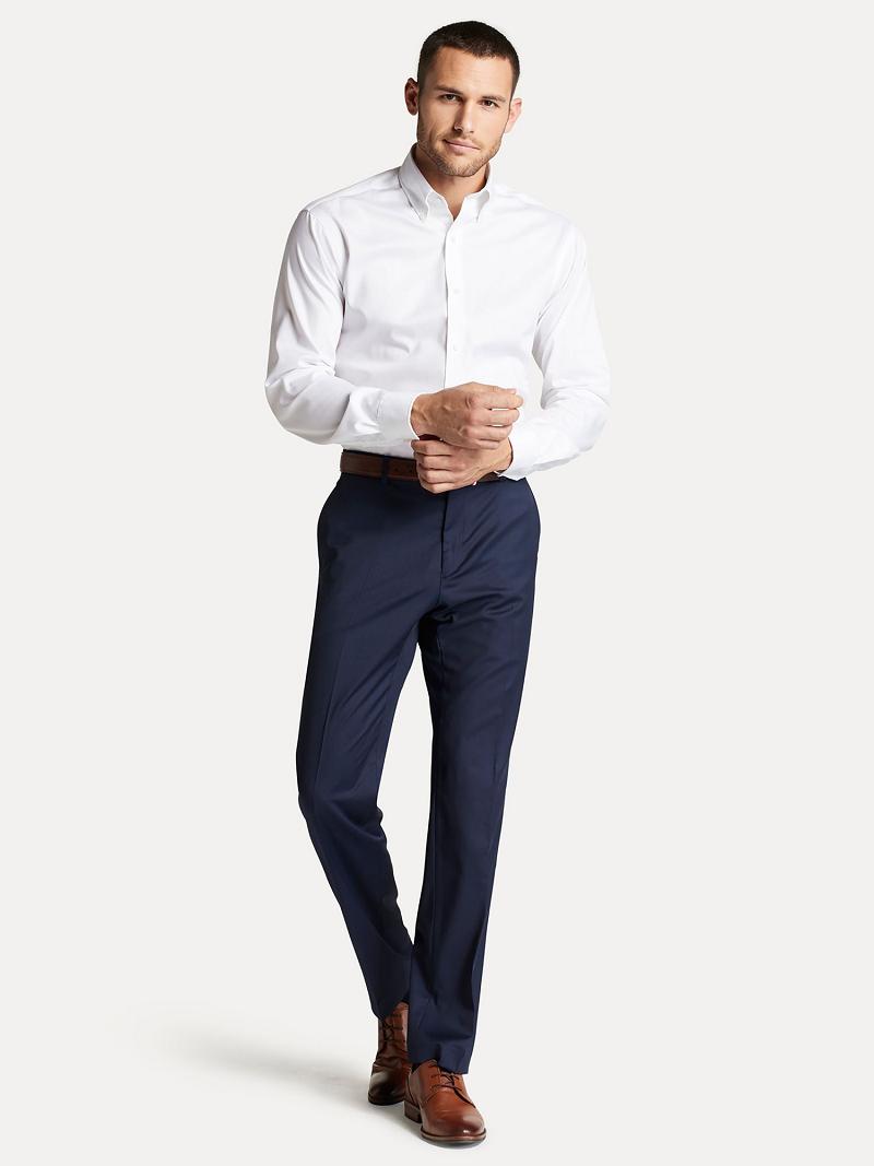 Pantalon Tommy Hilfiger Regular fit in twill Homme Bleu Marine | FR_M31328