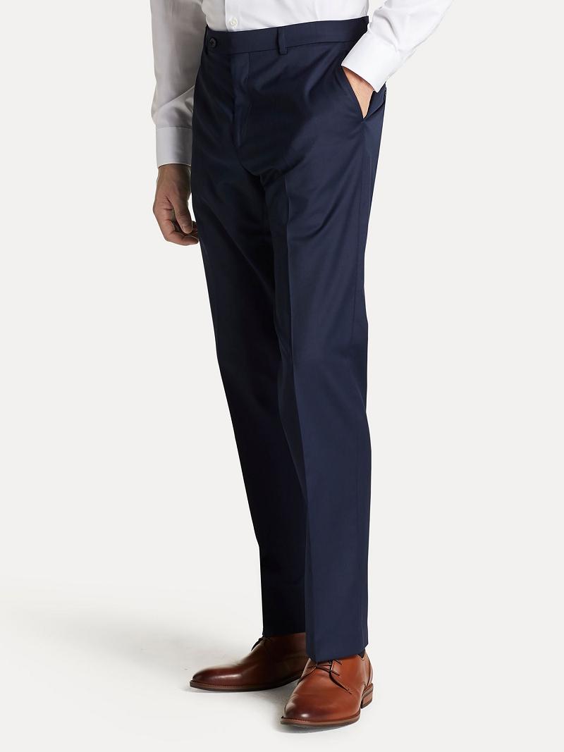 Pantalon Tommy Hilfiger Regular fit in twill Homme Bleu Marine | FR_M31328