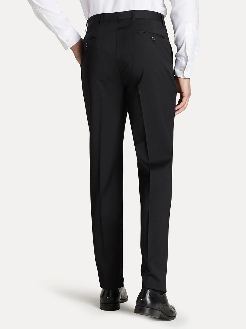 Pantalon Tommy Hilfiger Regular fit in twill Homme Noir | FR_M31330