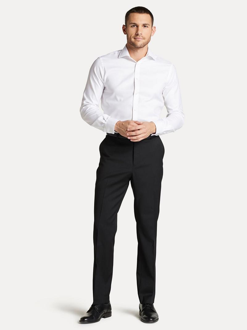 Pantalon Tommy Hilfiger Regular fit in twill Homme Noir | FR_M31330