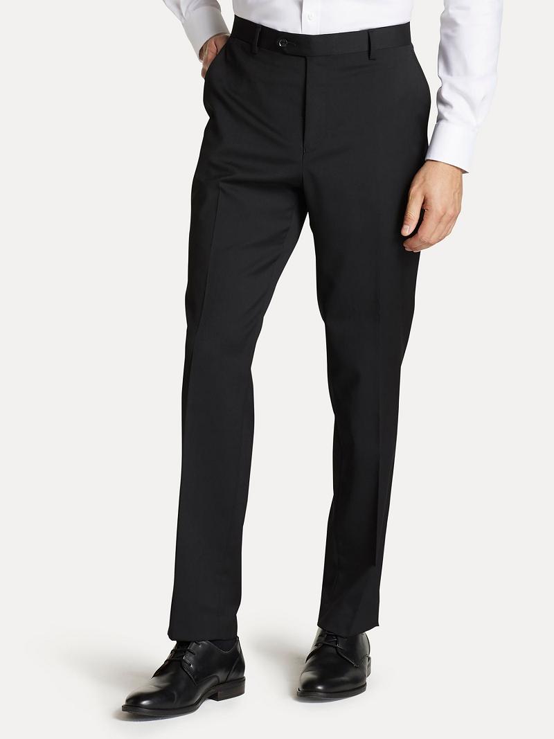 Pantalon Tommy Hilfiger Regular fit in twill Homme Noir | FR_M31330