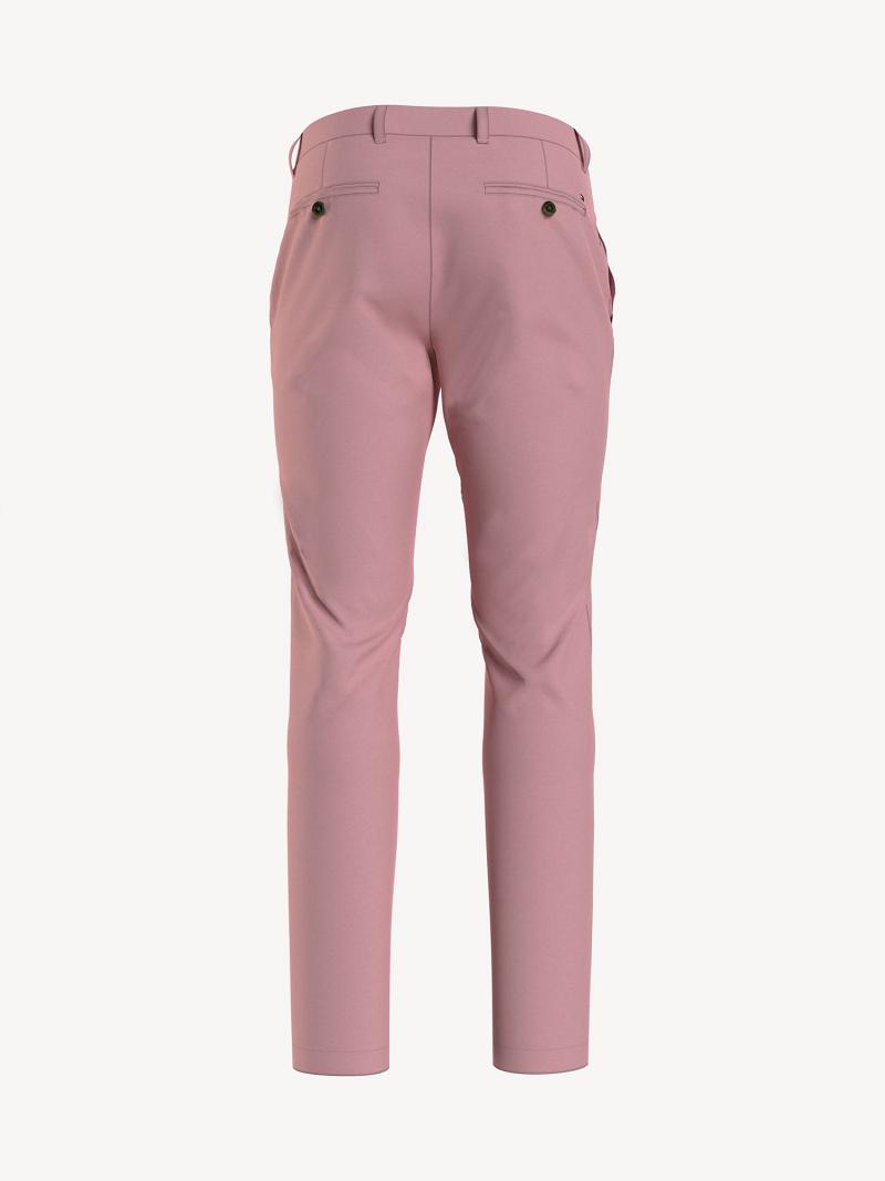 Pantalon Tommy Hilfiger Slim fit essential comfort stretch chino Homme Rose | FR_M31338