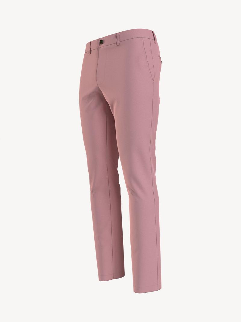 Pantalon Tommy Hilfiger Slim fit essential comfort stretch chino Homme Rose | FR_M31338