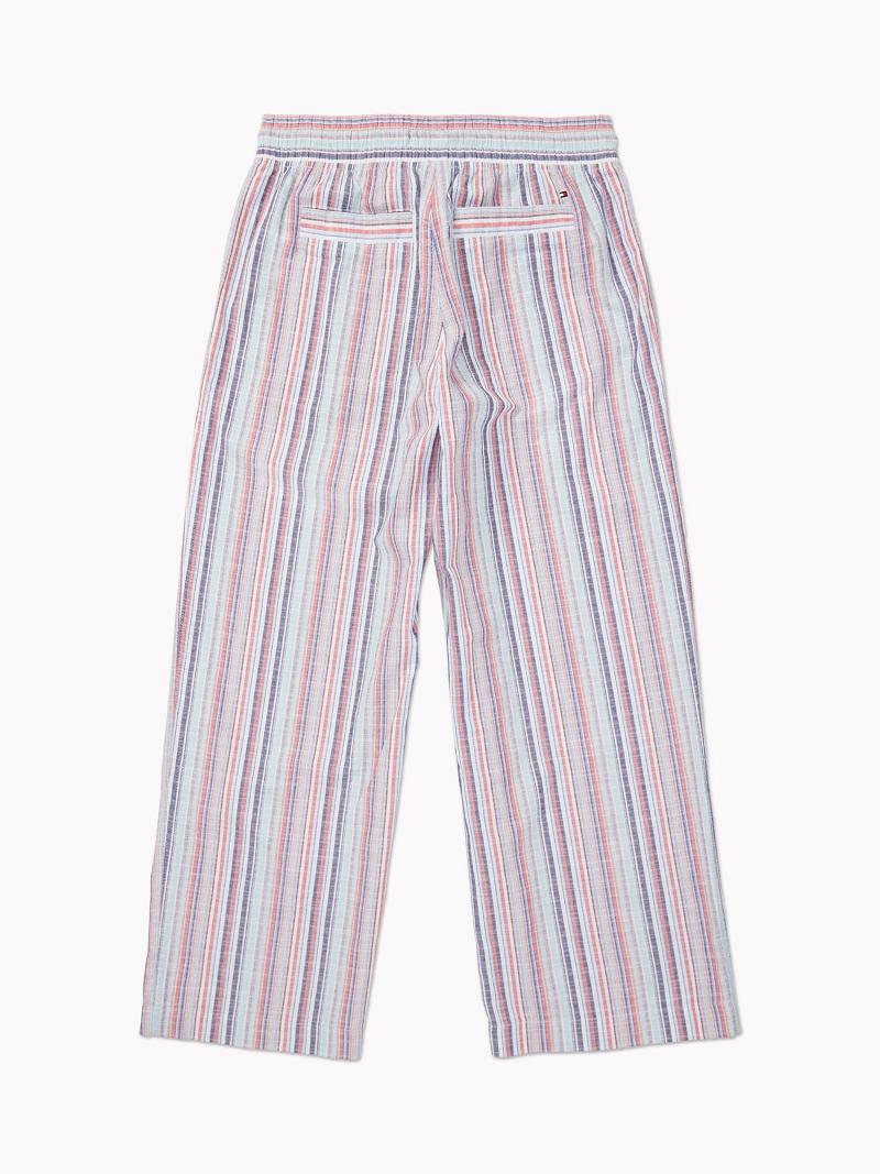 Pantalon Tommy Hilfiger Stripe Drawstring Femme Multicolore | FR_W21254