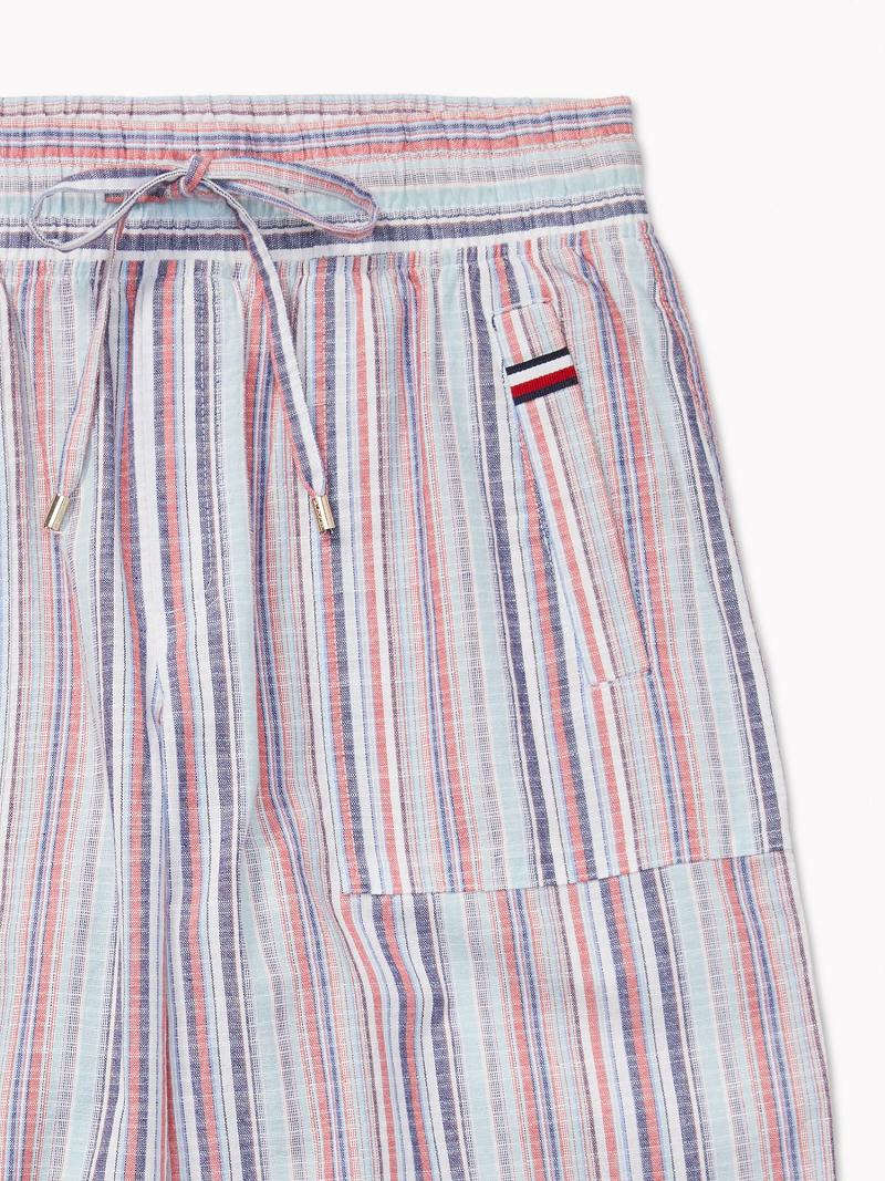 Pantalon Tommy Hilfiger Stripe Drawstring Femme Multicolore | FR_W21254