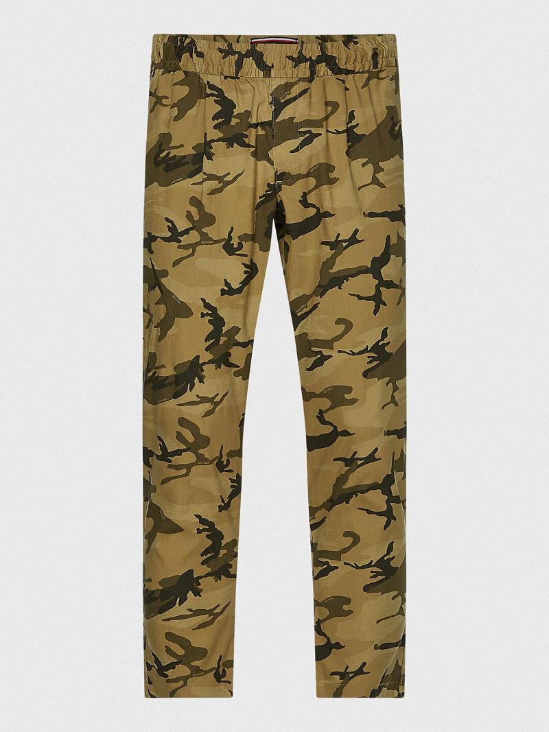 Pantalon Tommy Hilfiger Tapered fit camo Homme Vert | FR_M31342