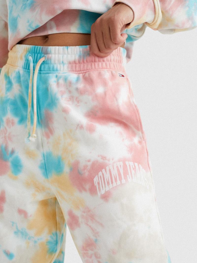 Pantalon Tommy Hilfiger Tie-Dye Sweatpant Femme Multicolore | FR_W21258