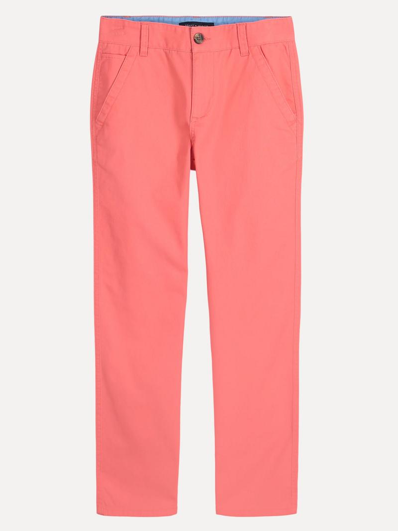 Pantalons Tommy Hilfiger Big Twill Enfant Rose | FR_B2220