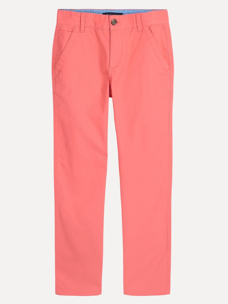 Pantalons Tommy Hilfiger Little Twill Enfant Rose | FR_B2224