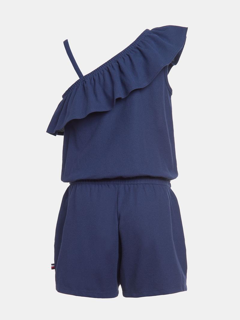 Pantalons Tommy Hilfiger One-Shoulder Romper Enfant Bleu | FR_G1288