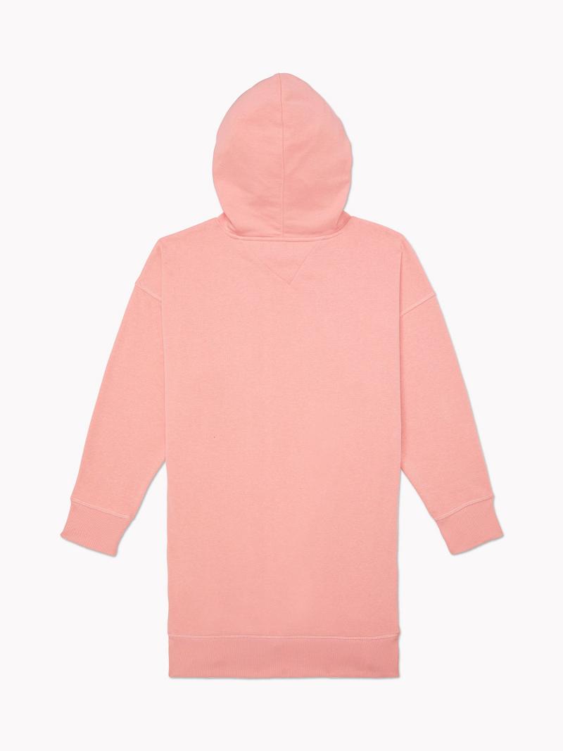 Peignoir Tommy Hilfiger Essential French Terry Hoodie Femme Rose | FR_W21066