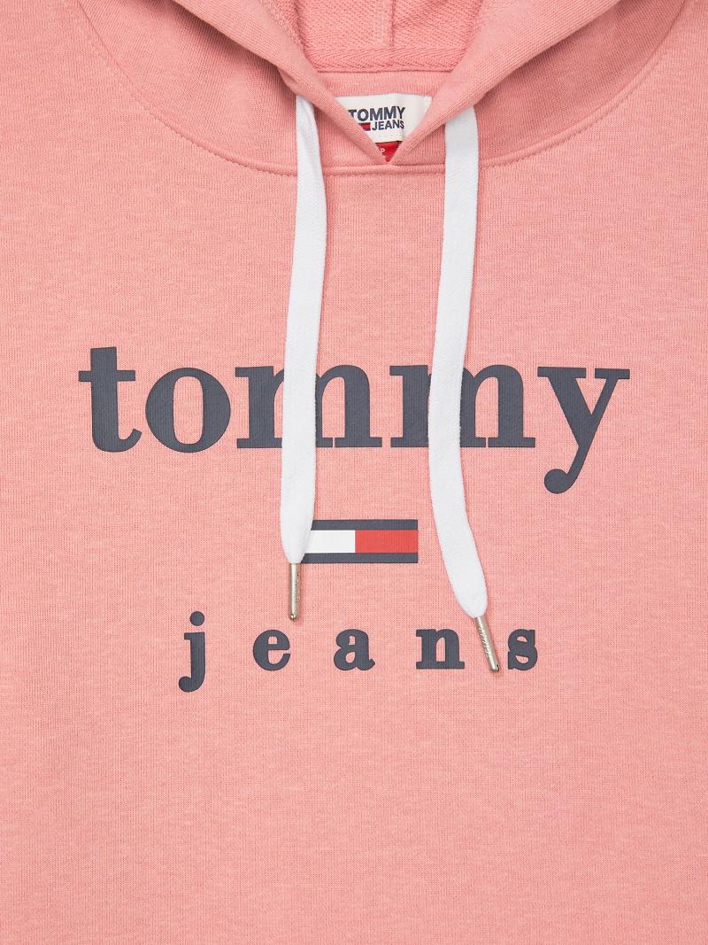 Peignoir Tommy Hilfiger Essential French Terry Hoodie Femme Rose | FR_W21066